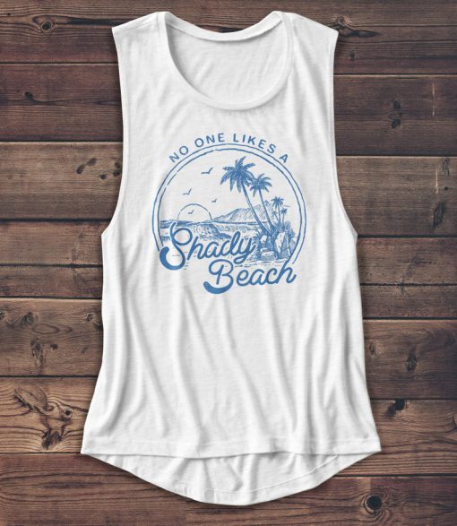 Beach Shirt - Muscle Tank - Shady Beach - Summer Tanktop