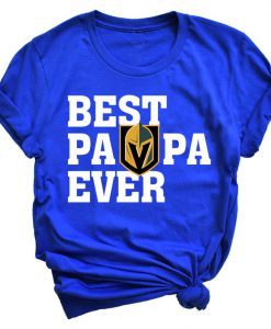 Best Papa Ever Vegas Golden Knights Hockey Team Shirt - Fathers Day Shirt-Best Papa Ever Unisex T-shirt