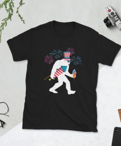 Just Here To Bang 4th of July Independence day Funny Firework Fourth July Tee Shirt