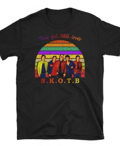 New Kids On The Block Band Vintage Retro NKOTB Logo 80s 30 Years Aniversity Shirt The Girl Still Love NKOTB T-Shirt Unisex Tee