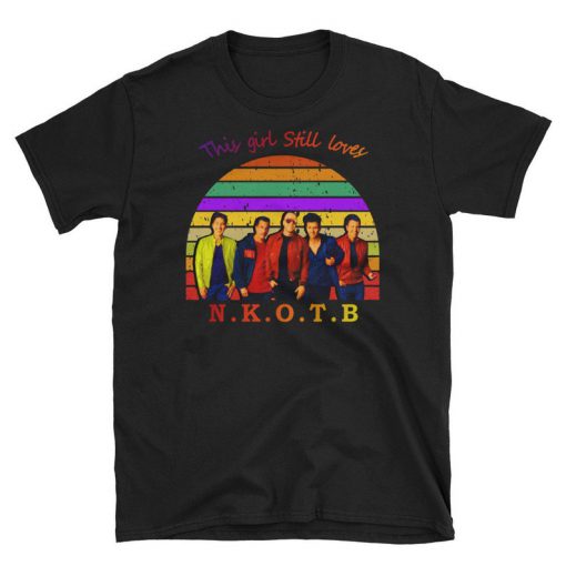 New Kids On The Block Band Vintage Retro NKOTB Logo 80s 30 Years Aniversity Shirt The Girl Still Love NKOTB T-Shirt Unisex Tee