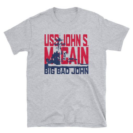 USS John S McCain Support our Vets Shirt