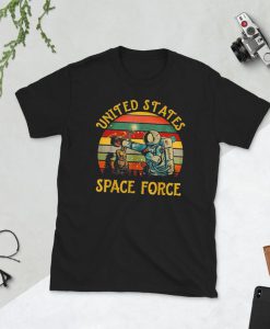 United States Space Force Punch Retro Vintage Sunset Tshirt Unisex T-Shirt