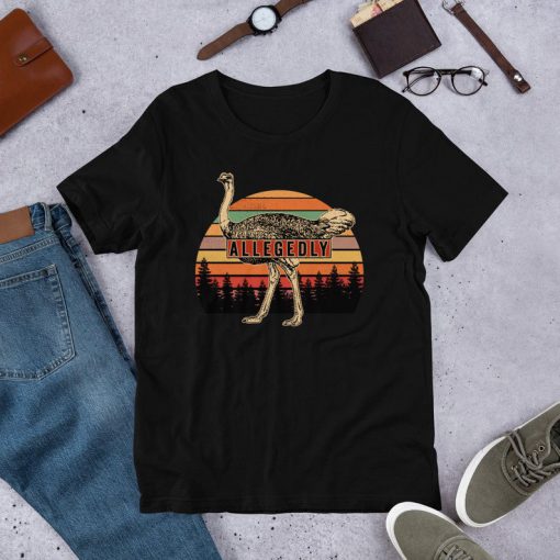 Vintage Allegedly Ostrich Retro TShirt