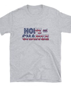 hope change flag united states t shirt