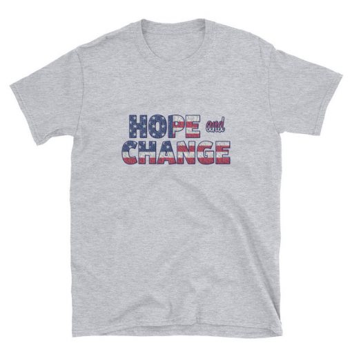 hope change flag united states t shirt