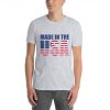 usa made in 4th flag stripes tshirt