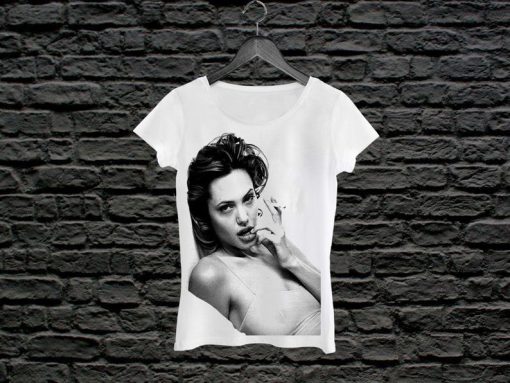 Angelia Jolie Smoke Woman T -Shirt