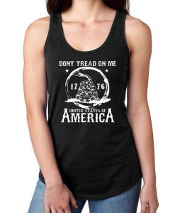 DON'T TREAD On Me 1776 United States of America Women's Lightweight Tank Top