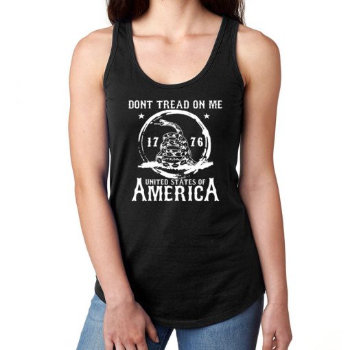 DON'T TREAD On Me 1776 United States of America Women's Lightweight Tank Top