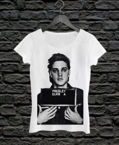 Elvis Presley Mugshot Woman T-shirt