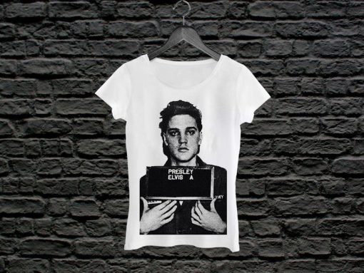 Elvis Presley Mugshot Woman T-shirt