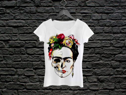 Frida Kahlo Skull Woman T -Shirt