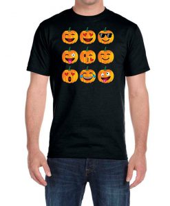 Halloween Pumpkin Emoji Men's T-shirt