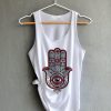 Hamsa Hand Shirt Hand Graphic Shirt White Tank Top Womens