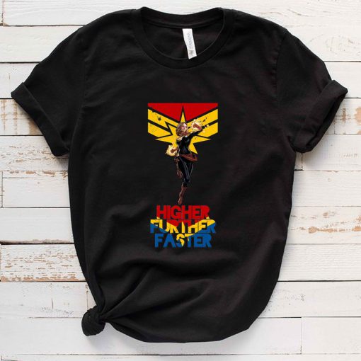 Higher Further Faster shirt,Captain marvel tshirt