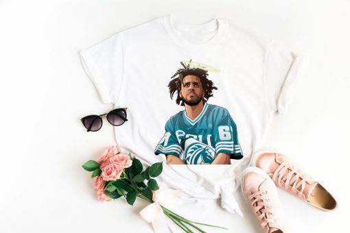 J Cole art tshirt