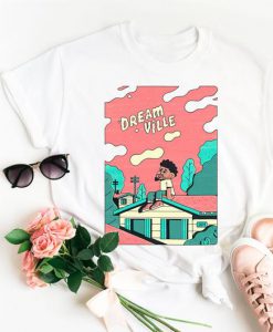 J Cole flying dream ville art tshirt