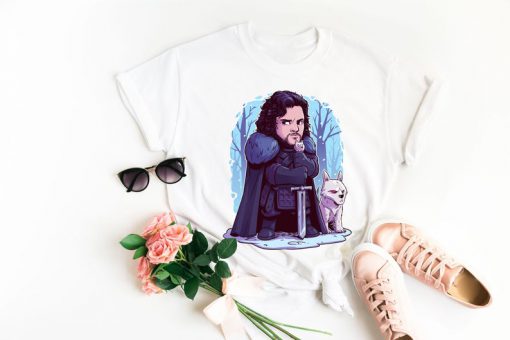 Jon snow chibi cute tshirt