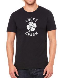 LUCKY CHARM WHITE Men's Triblend T-shirt