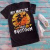 My Maltese rides shotgun Halloween T-shirt,