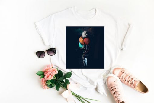 Planet balloons unisex t-shirt