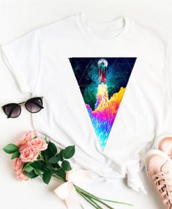 Rocket take off unisex t-shirt;Galaxy t-shirt