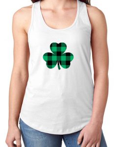 SHAMROCK PLAID Women's Lightweight Tank Top