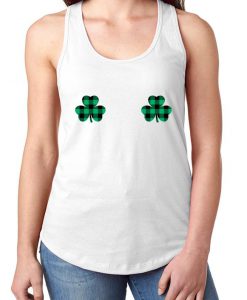 ST. PATRICKS DAY Shamrock Boobies Women's Lightweight Tank Top