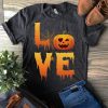 T-shirt Love pumpkin Halloween