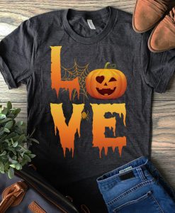 T-shirt Love pumpkin Halloween