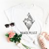 Wanderlust Unisex white t-shirt