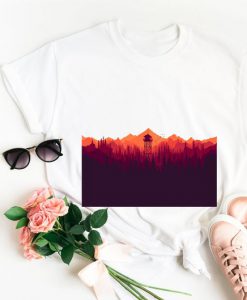 Watchtower landscape unisex t-shirt