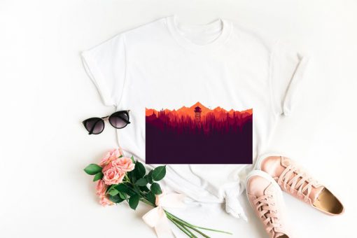 Watchtower landscape unisex t-shirt