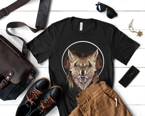 Wolf mythical unisex t-shirt;