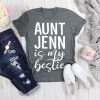 Aunt Niece Nephew Matching Family, Auntie Gifts Customizable Aunt Name Unisex T-shirt