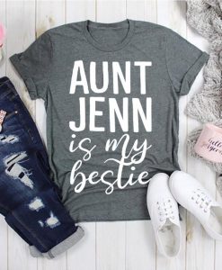 Aunt Niece Nephew Matching Family, Auntie Gifts Customizable Aunt Name Unisex T-shirt