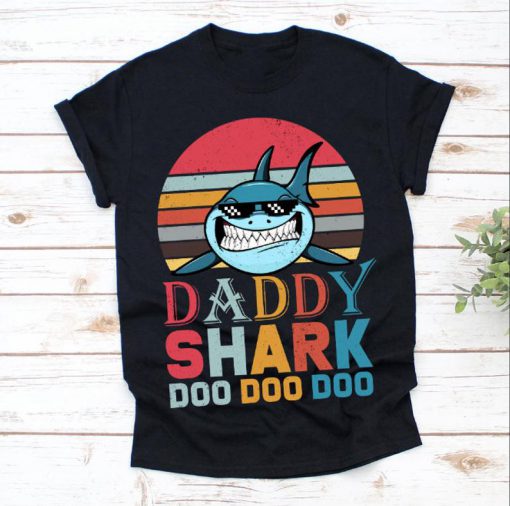 Daddy Shark T-Shirt Doo-Doo-Doo TShirt