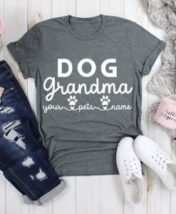 Dog Grandma Shirt with your Pet Names, Customize Shirt