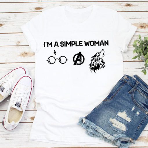 I'm A Simple Woman Funny Movie Lover Gift Shirt