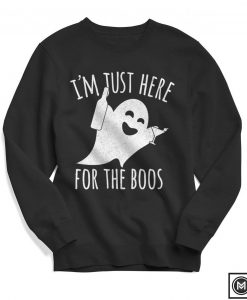 I'm Just Here for the Boos - Women's Halloween Sweatshirt