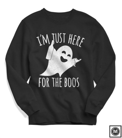 I'm Just Here for the Boos - Women's Halloween Sweatshirt