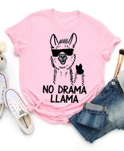 No Drama Llama Shirt, Funny Llama Shirt