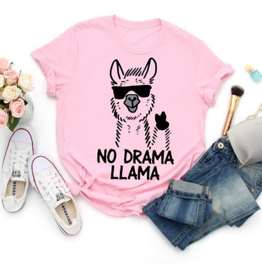 No Drama Llama Shirt, Funny Llama Shirt