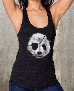 Panda Bear Pirate Tank Top