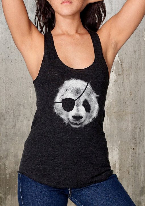 Panda Bear Pirate Tank Top