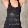 Women's Tank Top - Geometric Mountain Range Illustration