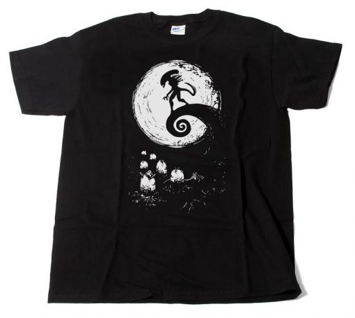 Alien Xenomorph Mash Up The Nightmare Before Christmas Unisex T-Shirt