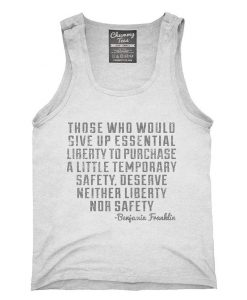 Ben Franklin Gun Control Quote Tank top