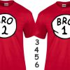 Bro 1,2,3,4,5 Brother hood matching family theme tshirts